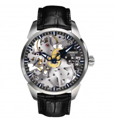 Tissot T-Complication squelette mechanical leather strap T0704051641100
