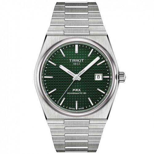 Reloj Tissot Classic PRX Powermatic 80 esfera verde 40mm T1374071109100