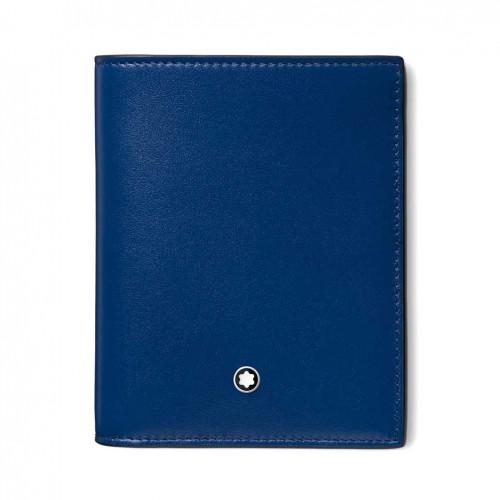 Cartera Montblanc Meisterstück Compact 6 tarjetas piel azul 129678