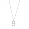 18 carat white gold necklace with number of brilliant GVS cut diamonds
