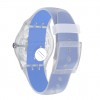 Rellotge Swatch New Gent CLEARLY BLUE STRIPED corretja blava SUOK156