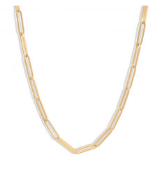 18 carat yellow gold link necklace