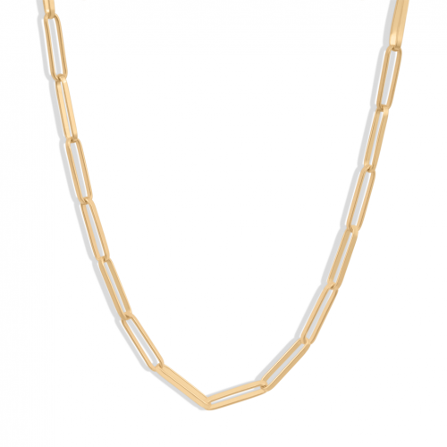 18 carat yellow gold link necklace