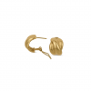 Arracades en or groc de 18 quirats amb 2 diamants talla brillant