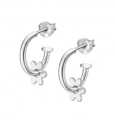 Arracades de cércol Lotus Silver IT Girl flor de plata LP3219-4/1