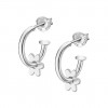 Lotus Silver IT Girl hoop earrings flower in silver LP3219-4/1