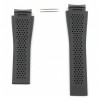 Corretja cautxú negra perforada FT6143 21,50mm rellotge TAG Heuer Carrera Heuer 02 43mm CBG201 i CBG2052