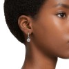Swarovski Constella round cut earrings white pavé rhodium 5636270