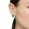 Swarovski Millenia octogonal cut earrings green gold plated 5638489