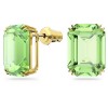 Swarovski Millenia octogonal cut earrings green gold plated 5638489