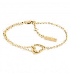 Polsera Calvin Klein Sculptured Drops dona en acer color or 35000077