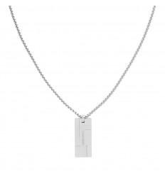 Collaret Calvin Klein Grid home amb xapa en acer 35000058