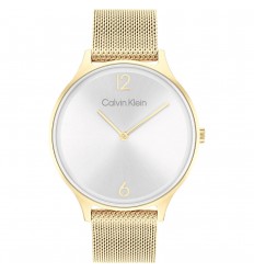 Rellotge dona Calvin Klein Timeless 25200003 acer or groc malla milanesa