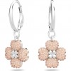 Swarovski Latisha earrings rose crystals flower rhodium plated 5636485