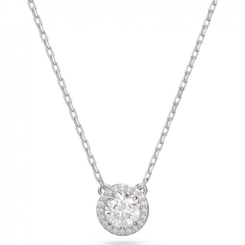 Colgante Swarovski Constella talla redonda pavé blanco rodio 5636264