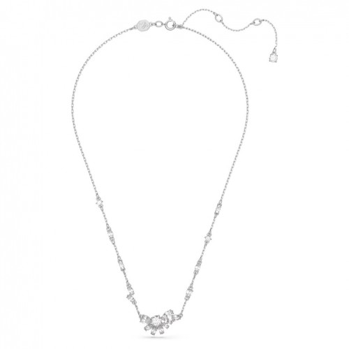 Swarovski Gema pendant flower white crystals rhodium plated 5644683