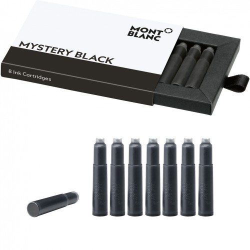 8 Montblanc ink cartridges Mistery black 128197