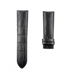 Correa piel negra T610034058 Tissot PRC 200 cronógrafo automático T055427A 23mm