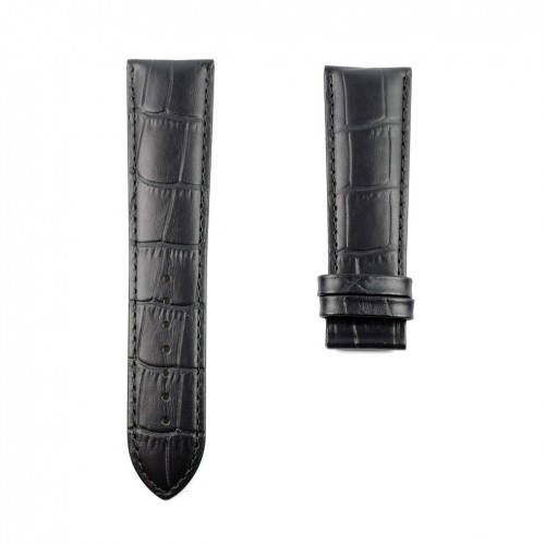 Correa piel negra T610034058 Tissot PRC 200 cronógrafo automático T055427A 23mm
