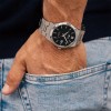 Lotus men's watch black dial stainless steel bracelet 18835/3
