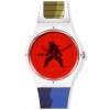 Reloj Swatch X New Gent Dragon Ball Z VEGETA cristal rojo SUOZ348
