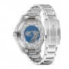 Rellotge automàtic Montblanc 1858 GMT esfera blava braçalet acer 129616