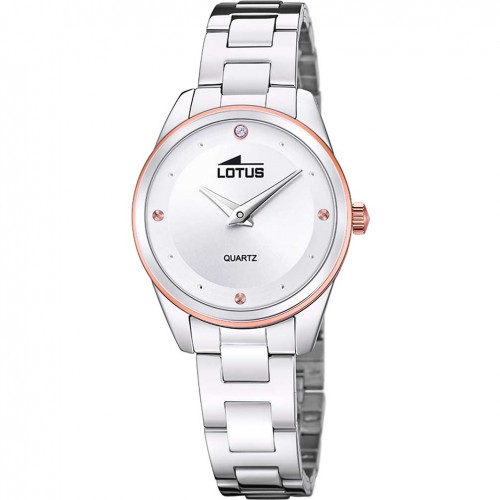 Reloj Lotus Trendy Mujer esfera plateada brazalete acero 18795/1
