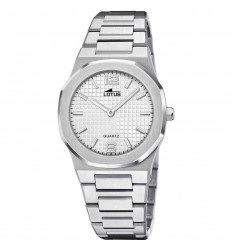 Reloj Lotus Excellent mujer esfera plateada brazalete acero 18843/2