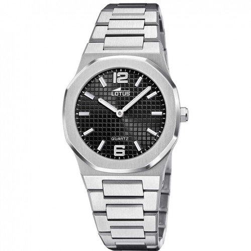 Reloj Lotus Excellent mujer esfera negra brazalete acero 18843/4