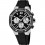 Reloj Lotus Excellent mujer esfera negra crono correa caucho 18875/4
