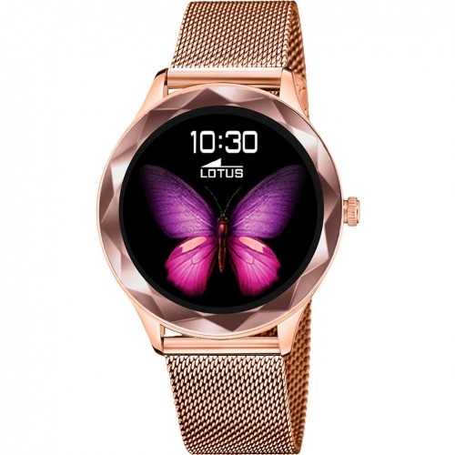 Reloj conectado Lotus SmarTime 50036/1 mujer oro rosa correa acero