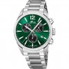Reloj Lotus Chrono hombre esfera verde brazalete acero 18690/4