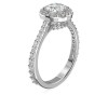 Cocktail Swarovski Constella ring round cut white rhodium plated
