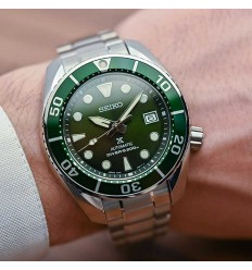 Seiko Prospex Diver's Sumo automatic 6R watch SPB103J1 green dial
