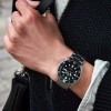 Rellotge Seiko 5 Sports automàtic 4R36 acer esfera negra SRPD55K1