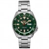 Seiko 5 Sports automatic watch 4R36 steel strap green dial SRPD63K1