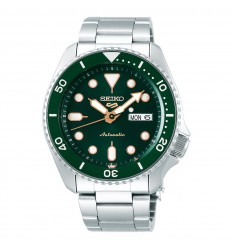 Rellotge Seiko 5 Sports automàtic 4R36 acer esfera verda SRPD63K1