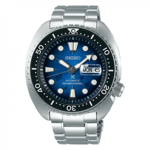 Rellotge Seiko Prospex King Turtle Save the Ocean SRPE39K1 esfera blava