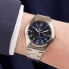 Reloj Seiko 5 Sports Field Military automático esfera azul SRPG29K1