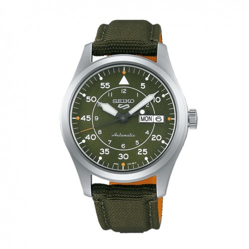 Seiko 5 Sports Street Style Flieger watch 39.40mm khaki color SRPH29K1