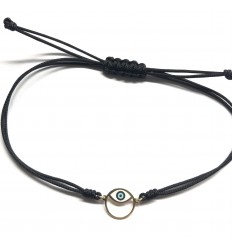 Pulsera ojo turco oro amarillo de 18 quilates