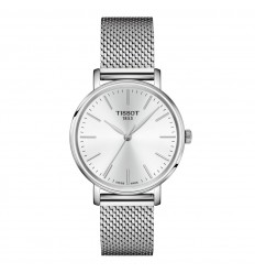 Tissot Everytime Lady watch steel T1432101101100 white dial 34mm