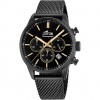 Lotus Men's Chrono watch black dial black mesh bracelet 18700/2