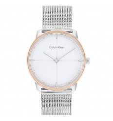 Calvin Klein unisex watch light grey dial mesh milanese strap 25200157