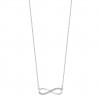 Lotus Silver necklace LP1872-1/1 in sterling silver with infinity symbol