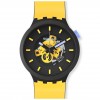 Swatch Big Bold bioceramic MUSTARD SKIES watch mustard color SB03B109