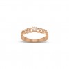 Anell en or rosa 18 quirats amb 1 diamant central talla brillant