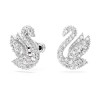 Swarovski Iconic Swan stud earrings white crystals rhodium 5647873