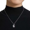 Colgante Swarovski Iconic Swan pequeño blanco baño rodio 5647872