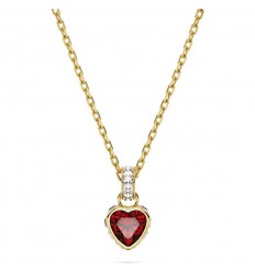 Colgante Swarovski Stilla corazón cristal rojo baño tono oro 5648750